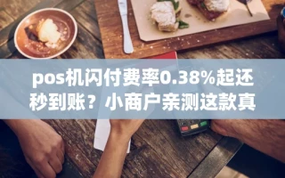 海口市pos机闪付费率0.38%起还秒到账？小商户亲测这款真的稳