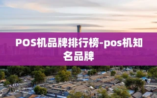 重庆POS机品牌排行榜-pos机知名品牌