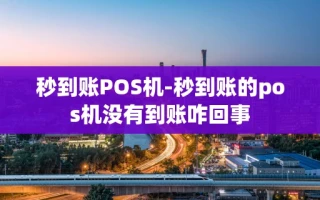 重庆秒到账POS机-秒到账的pos机没有到账咋回事