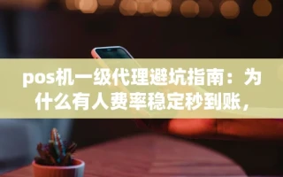 海口市pos机一级代理避坑指南：为什么有人费率稳定秒到账，你却总被割韭菜