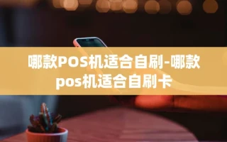 重庆哪款POS机适合自刷-哪款pos机适合自刷卡
