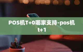 重庆POS机T+0哪家支持-pos机t+1