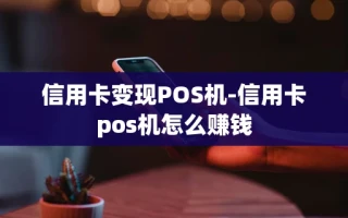 重庆信用卡变现POS机-信用卡pos机怎么赚钱