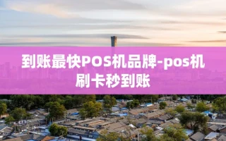重庆到账最快POS机品牌-pos机刷卡秒到账