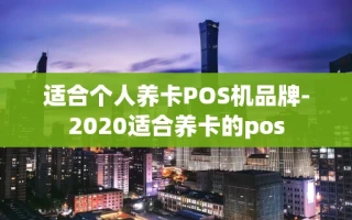 重庆适合个人养卡POS机品牌-2020适合养卡的pos