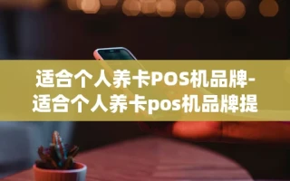 重庆适合个人养卡POS机品牌-适合个人养卡pos机品牌提额简单