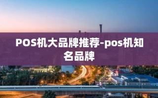 重庆POS机大品牌推荐-pos机知名品牌