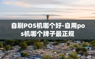 重庆自刷POS机哪个好-自用pos机哪个牌子最正规