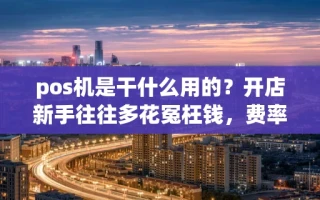海口市pos机是干什么用的？开店新手往往多花冤枉钱，费率稳定才是关键