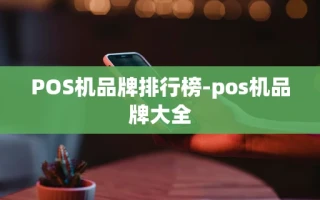 重庆POS机品牌排行榜-pos机品牌大全