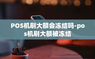 重庆POS机刷大额会冻结吗-pos机刷大额被冻结