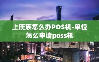 重庆上班族怎么办POS机-单位怎么申请poss机