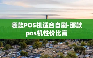 重庆哪款POS机适合自刷-那款pos机性价比高
