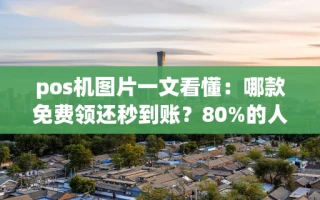 海口市pos机图片一文看懂：哪款免费领还秒到账？80%的人第一台就选错了