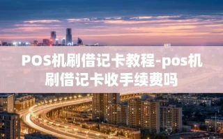 重庆POS机刷借记卡教程-pos机刷借记卡收手续费吗