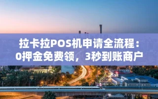 海口市拉卡拉POS机申请全流程：0押金免费领，3秒到账商户必看