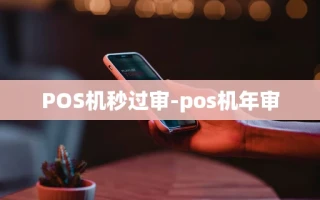 重庆POS机秒过审-pos机年审