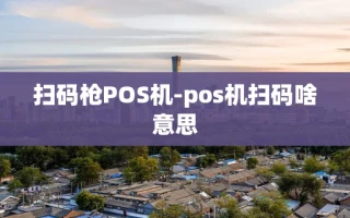 重庆扫码枪POS机-pos机扫码啥意思