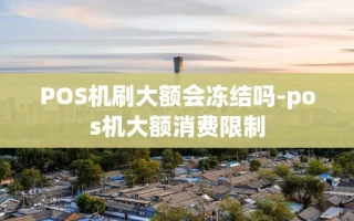 重庆POS机刷大额会冻结吗-pos机大额消费限制