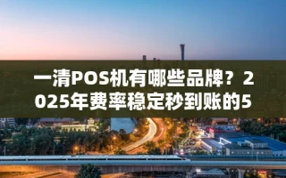 海口市一清POS机有哪些品牌？2025年费率稳定秒到账的5大靠谱推荐