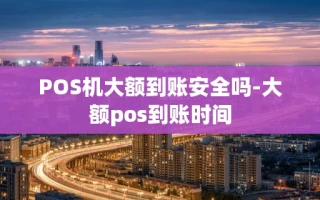 重庆POS机大额到账安全吗-大额pos到账时间