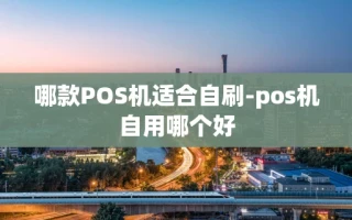 重庆哪款POS机适合自刷-pos机自用哪个好