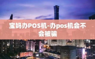 重庆宝妈办POS机-办pos机会不会被骗