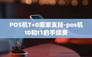 重庆POS机T+0哪家支持-pos机t0和t1的手续费