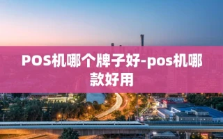 重庆POS机哪个牌子好-pos机哪款好用