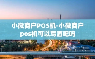 重庆小微商户POS机-小微商户pos机可以写酒吧吗