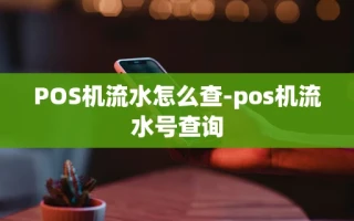 重庆POS机流水怎么查-pos机流水号查询