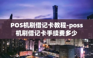 重庆POS机刷借记卡教程-poss机刷借记卡手续费多少