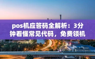 海口市pos机应答码全解析：3分钟看懂常见代码，免费领机费率长期稳定