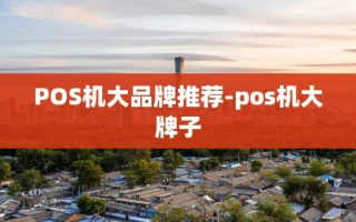 重庆POS机大品牌推荐-pos机大牌子