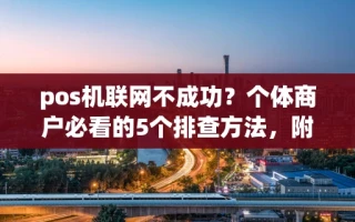 海口市pos机联网不成功？个体商户必看的5个排查方法，附免费领机指南