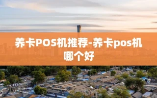 重庆养卡POS机推荐-养卡pos机哪个好