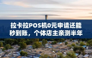 海口市拉卡拉POS机0元申请还能秒到账，个体店主亲测半年真实体验分享