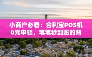 海口市小商户必看：合利宝POS机0元申领，笔笔秒到账的背后逻辑