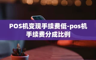 重庆POS机变现手续费低-pos机手续费分成比例
