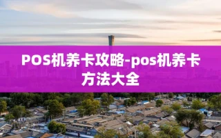 重庆POS机养卡攻略-pos机养卡方法大全