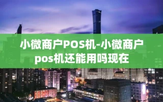 重庆小微商户POS机-小微商户pos机还能用吗现在