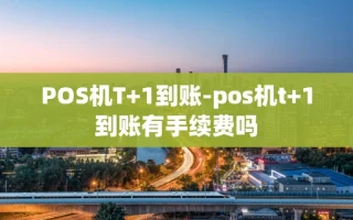 重庆POS机T+1到账-pos机t+1到账有手续费吗