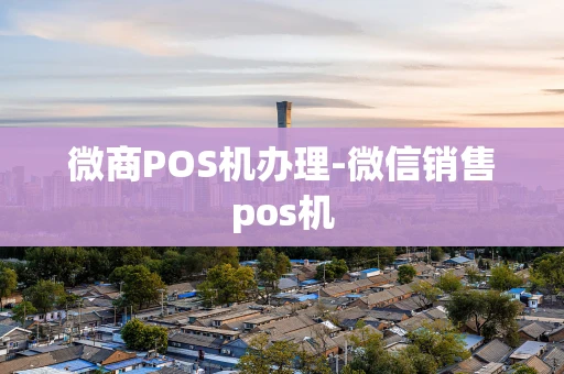 重庆微商POS机办理-微信销售pos机-第1张图片-点点富足