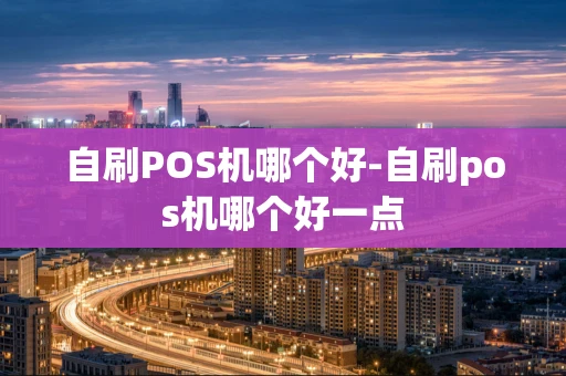 重庆自刷POS机哪个好-自刷pos机哪个好一点-第1张图片-点点富足