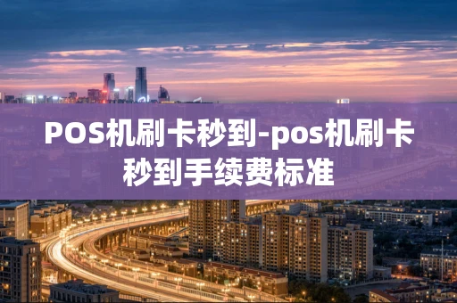 重庆POS机刷卡秒到-pos机刷卡秒到手续费标准-第1张图片-点点富足 重庆POS机刷卡秒到-pos机刷卡秒到手续费标准-第1张图片-点点富足