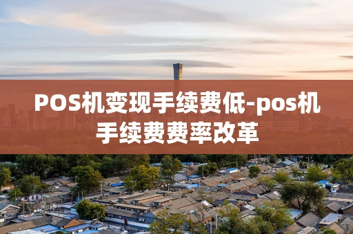 重庆POS机变现手续费低-pos机手续费费率改革-第1张图片-点点富足