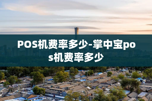 重庆POS机费率多少-掌中宝pos机费率多少-第1张图片-点点富足