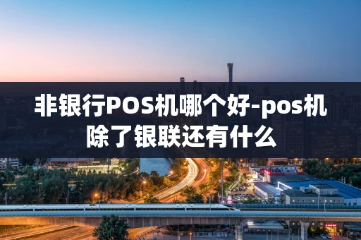 重庆非银行POS机哪个好-pos机除了银联还有什么-第1张图片-点点富足