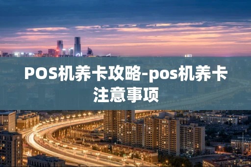 重庆POS机养卡攻略-pos机养卡注意事项-第1张图片-点点富足