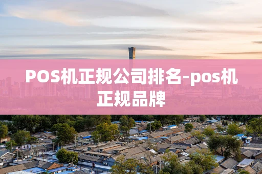重庆POS机正规公司排名-pos机正规品牌-第1张图片-点点富足